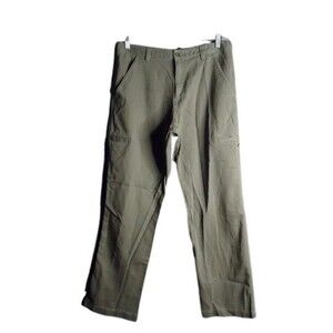 Geoffrey Beene Flat Front Vertical Stripe Side Pocket Pants Mens Size 34/32